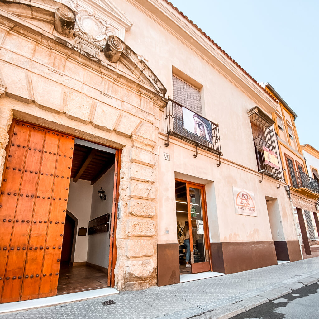 Hand-building area and kilns in the Triana studio
