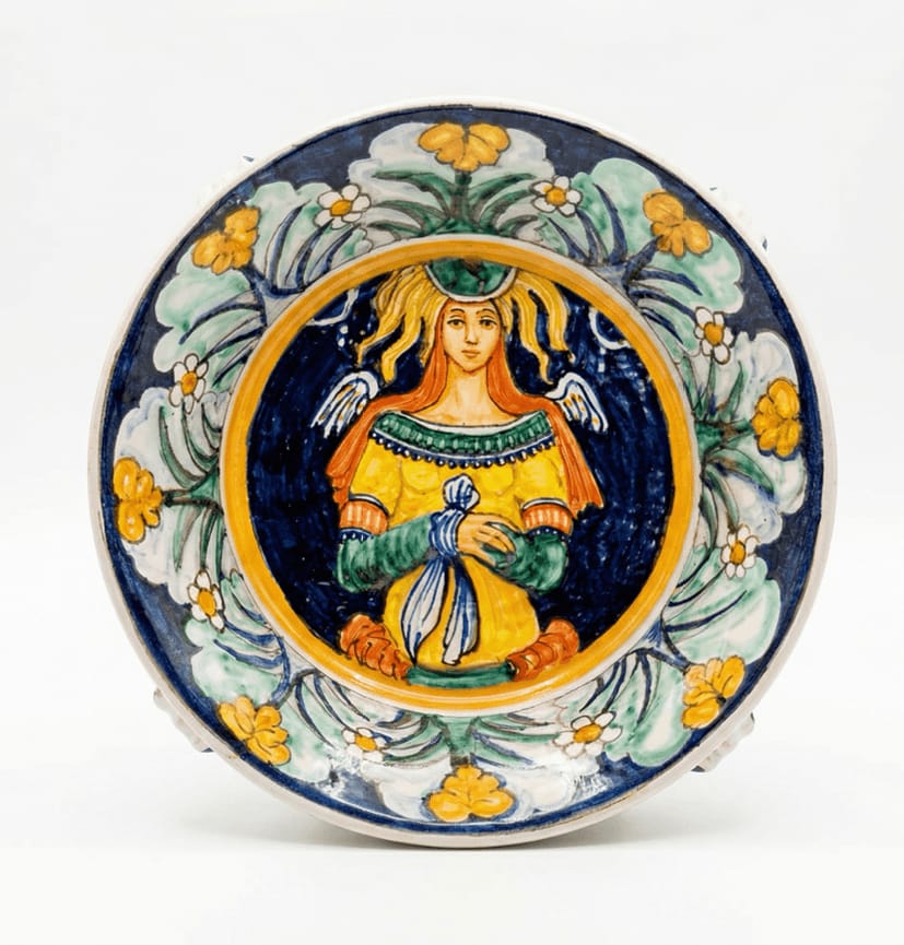 Alcázar Atlante, hand-painted ceramic piece